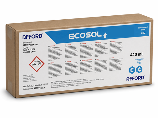 [707c] Afford Eco-Sol Max Cyan 440cc